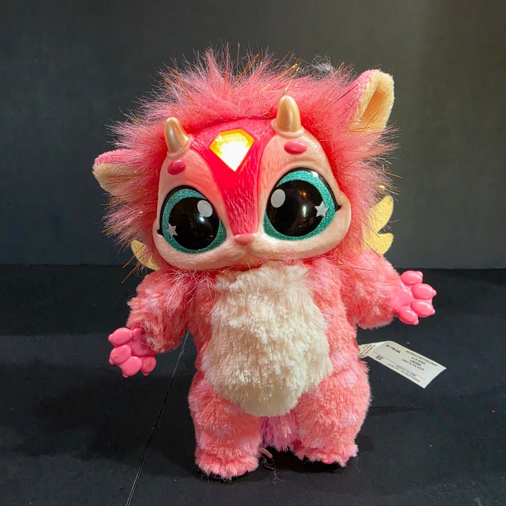 Magic Mixies Interactive Pink Mixie Plush Doll Only Lights Sound Tested Works